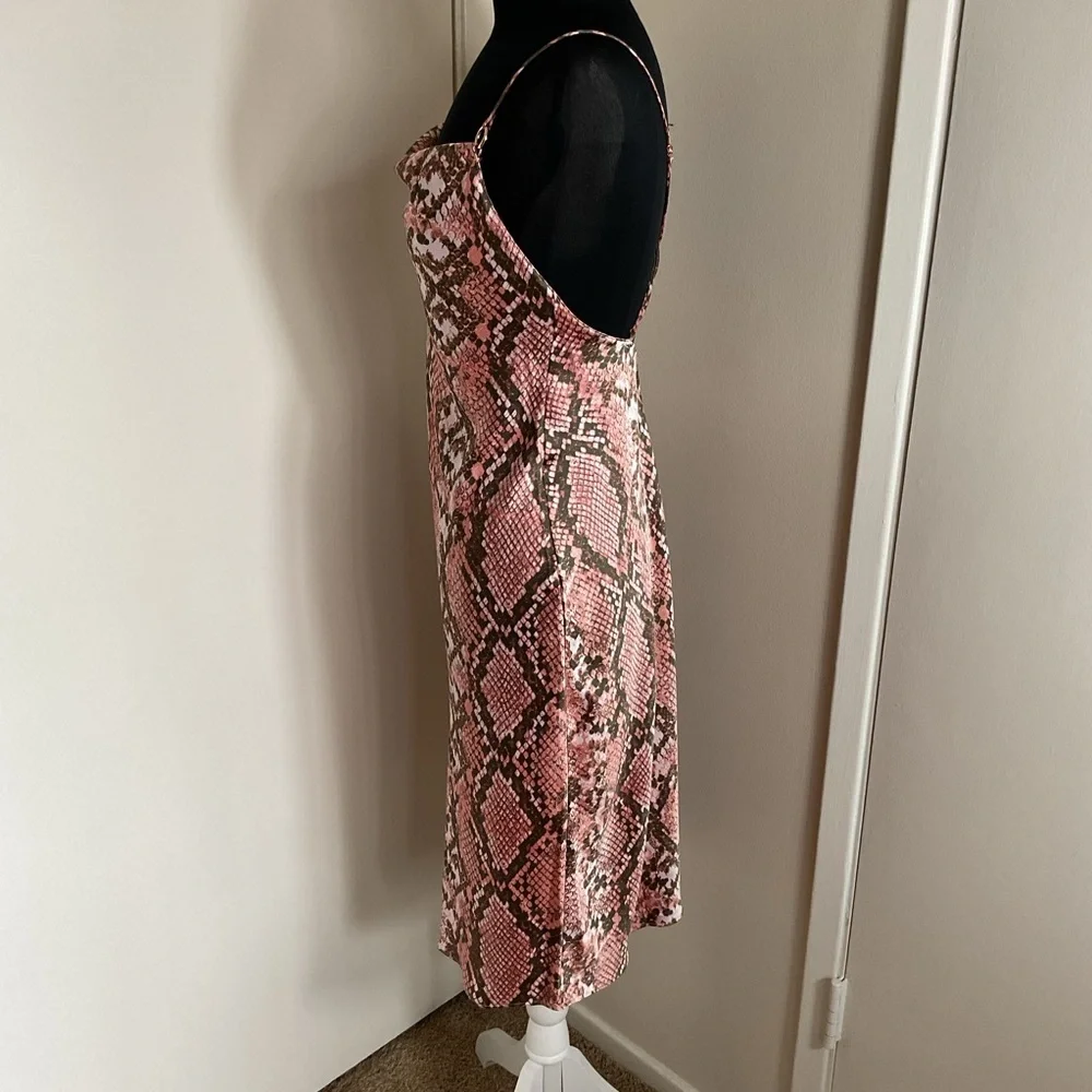Victoria’s Secret Pink Brown Snake Print Spaghetti Strap Sundress Size S - Picture 8 of 9